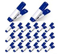 Lot de 100 mini pinces à ressort de 5,1 cm de long et 1,9 cm d'ouverture de mâchoire pour une utilisation dans les projets artistiques, le modélisme et le prototypage (bleu)