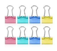 Lot de 100 mini pinces pliantes en métal coloré de 15 mm (4 couleurs)