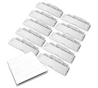 Lot de 100 onglets et inserts en plastique transparent pour dossiers suspendus et étiquettes repositionnables pour dossiers suspendus (100 onglets et inserts)