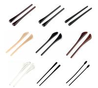 Lot de 100 paires de branches de lunettes (50 paires) - Monture optique sans monture - Noir transparent et marron (DT006 transparent)