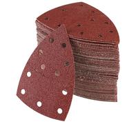 Lot De 100 Papier Abrasif Pour Ponceuse, 105 Mm X 152 Mm, Grain P40/60/80/120/180/240/400, Triangles De Ponçage Pour Bosch Psm 100