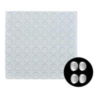 Lot de 100 pieds en caoutchouc transparent de 11 x 3 mm, pastilles adhésives en caoutchouc, butées d'armoire, patins de meubles pour meubles, tiroirs, portes, planches à découper, petits appareils