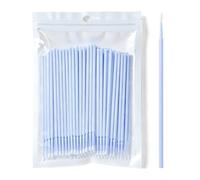 Lot de 100 pinceaux applicateurs micro, pinceaux de retouche jetables pour réparation d’éclats de carrosserie et travaux de détail fins, brosses à micro-pores pour peinture de précision