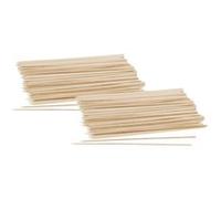 Lot de 100 piques en bois pour brochettes de 25 cm Fackelmann Nature Bois brun