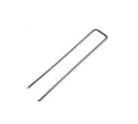 Lot de 100 piquets de fixation - 15 cm x 2.5 cm - Diam 2.8 mm - Acier Galvanisé - Gris