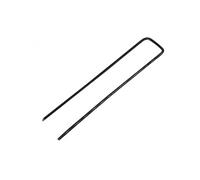 Lot de 100 piquets de fixation - 15 cm x 2.5 cm - Diam 2.8 mm - Acier - Noir