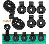 Lot de 100 Plastiques Pour Toile d'Ombrage, Clip SpÉcial avec Œillet Filet, Clips pour Fixation Brise Vue, Clips de Attache Brise