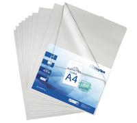 Lot de 100 pochettes coin A4 transparentes incolores lisses 90 microns chemises plastiques en L pour classement