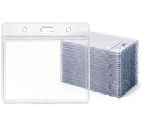 Lot de 100 porte-badges transparents de taille moyenne (60 x 90 mm) PCL Media ltd