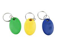 Lot de 100 porte-clés 13,56 MHz MF 1K S50 Tag Token IC Tags (jaune)