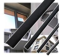 Lot de 100 profils goutte d’eau PVC, 1,5 m / 59 in, pour enduit extérieur | Profilé U PVC 5-20 mm (0,2-0,8 in) pour balcons/fenêtres, anti-fissures, résistant aux intempéries(12mm(W)x5mm(H)x150m)