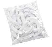 Lot de 100 protections élastiques pour aliments jetables pour la fraîcheur, protections élastiques pour bols, protections flexibles pour à levure naturelle, housses scellantes pour