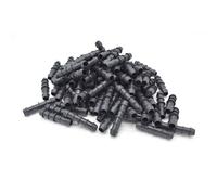 Lot de 100 raccords de jonction cannelés 16x16 pour micro irrigation-