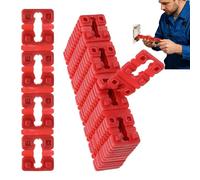 Lot de 100 rallonges de plaque murale réglables, entretoises rouges pour prise électrique, sécurisées, non conductrices, pour rallonge de boîte électrique