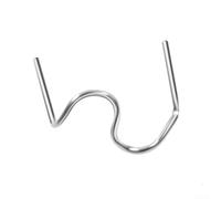 Lot de 100 recharges d'agrafeuse à chaud en acier inoxydable pour pare-chocs de voiture Fender Kit de réparation en plastique 0,6 mm 0,8 mm Formes assorties (D)
