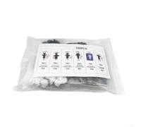 Lot de 100 rivets professionnels en nylon conçus pour pare-chocs automobile pour moulures de garniture, fixations de moulage, tailles mixtes C05 C20 C32 B01 D02 A16