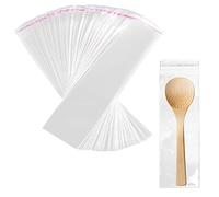 Lot de 100 sachets en cellophane transparents auto-adhésifs de 5 x 15 cm de long avec fermeture adhésive de 50 µm. Petits sacs en plastique pour montre, épingle à cheveux