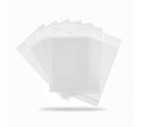 Lot de 100 sachets en cellophane transparents avec fermeture adhésive et trou de suspension en polypropylène pour bijoux et travaux manuels 11 x 15 cm