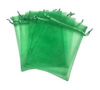 Lot De 100 Sachets En Fil Perlé, Sachets En Organza, Sachets De Présentation À Cordon, Sachets Cadeaux Pour Bonbons De Noël, 10 X 15 Cm
