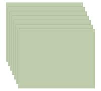 Lot de 100 sets de table jetables en papier vert sauge durable pour vacances, mariage, fête, décoration, 35,6 x 27,9 cm