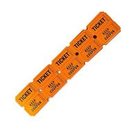 Lot de 100 tickets d'admission à un événement double rouleau en papier enduit numérotés consécutivement pour les collectes de fonds - Coupons de tombola résistants aux déchirures