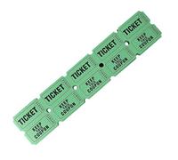 Lot de 100 tickets de loterie d'événement double rouleau en papier enduit numéroté consécutivement pour concerts et expositions