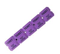 Lot de 100 tickets de tombola en papier enduit double rouleau de coupons numérotés consécutivement pour concerts, expositions et grands événements, concerts