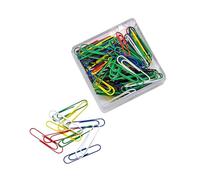 Lot de 100 trombones 32 mm avec revêtement en métal