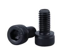 Lot de 100 vis à tête cylindrique à tête cylindrique M3 - 0,5 x 6 mm, alliage d'acier de qualité 12.9, finition oxyde noir, filetage complet, filetage grossier llen