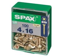 Lot de 100 vis acier tête fraisée pozidriv SPAX, Diam.4 mm x L.16 mm G