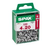 Lot de 100 vis acier tête ronde torx, Diam.4 mm x L.20 mm