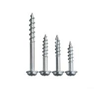 Lot de 100 vis autotaraudeuses à filetage grossier en acier trempé avec revêtement en zinc pour travaux de menuiserie Différentes tailles disponibles 25 mm