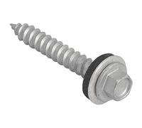 Lot de 100 vis Forgefix FORTFHT6345 Techfast à tête hexagonale compatible avec tôle et bois, 6,3 x 45 mm