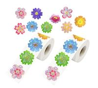 Lot de 1000 autocollants à fleurs scintillantes pour scrapbooking, carnets, bouteilles d'eau, invitations de fête, décoration, transfert de scrapbooking