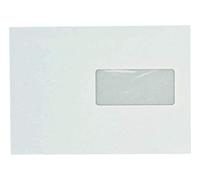 lot de 1000 enveloppes courrier A5 avec fenêtre - C5 papier velin blanc 90g format 162 x 229 mm une enveloppe blanche avec fermeture bande adhésive autocollante siliconnée