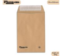 Lot de 1000 enveloppes kraft brun uni b5 gamme courrier+