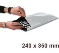 Lot de 1000 enveloppes plastiques blanches opaques fb03 - 240x350 mm
