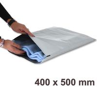 Lot de 1000 enveloppes plastiques blanches opaques fb06 - 400x500 mm