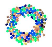 Lot de 1000 galets phosphorescents, imperméables, pour jardin, aquarium, paysage, allées, patio, chemin, fleurs, pelouse, lages