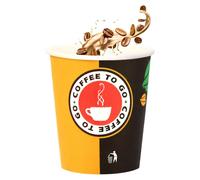Lot de 1000 gobelets en papier jetables de 300 ml, pour boissons chaudes et froides