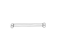 - Lot De 1000 Liens Métalliques A 2 Boucles 100 Mm