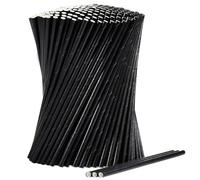 Lot de 1000 pailles en papier biodégradables pour cocktail Noir 19,7 cm x 0,6 cm Pour bars et restaurants