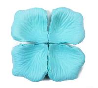 Lot de 1000 pétales de rose artificiels en soie pour décoration de mariage, confettis de table, dispersion de fleur, fille, lancer un événement romantique (turquoise)
