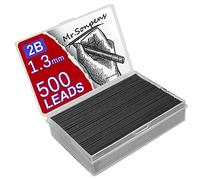 Lot de 1000 pièces de noyau de plomb pour crayon mécanique 0,5 0,7 0,9 1,3 2 mm 2B de grande capacité, recharges remplaçables pour crayon, cadeau pour étudiant, boîte (1,3 mm)