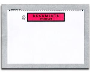 Lot de 1000 pochettes documents ci-inclus fast-list a5