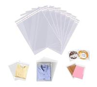 Lot de 1000 sachets en plastique transparent avec rabat - En polypropylène - Avec fermeture adhésive - 10 x 15 cm