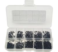 Lot de 1000 vis autotaraudeuses M1 M1.2 M1.4 M1.7 en acier au carbone pour applications dans les boîtiers fins en tôle et en plastique