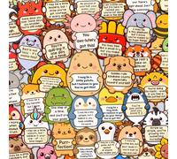 Lot de 103 autocollants motivants avec animaux mignons, Affirmations positives stickers pour PC portable, bouteille d'eau, journaling, scrapbooking, Cadeau inspirant & motivant pour adultes et enfants