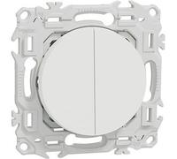 Lot de 108 double va-et-vient ou poussoir odace Blanc craie - SCHNEIDER - S920214P