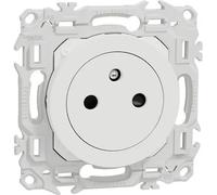 Lot de 108 prises odace 2P+T affleurantes Blanc craie - SCHNEIDER - S920052P